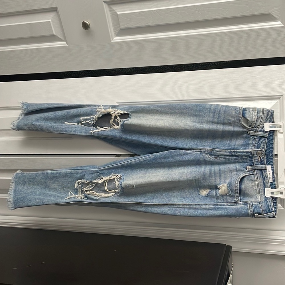 Ripped light wash jeans
